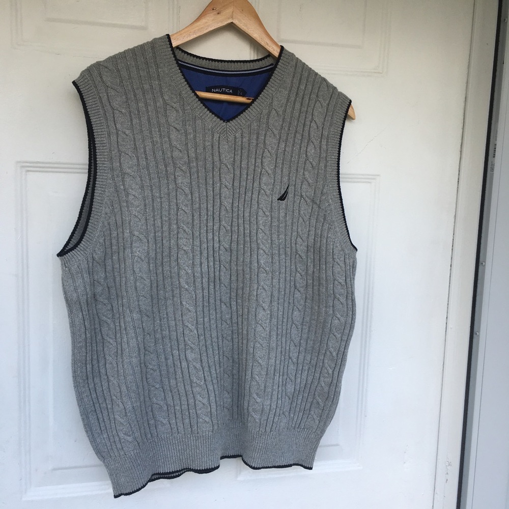 NAUTICA Sweater Vest Size Size L Pre-owned